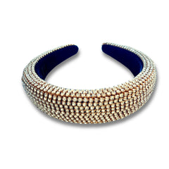 Mia Beauty Elevated Padded headband clear sparkly rhinestones