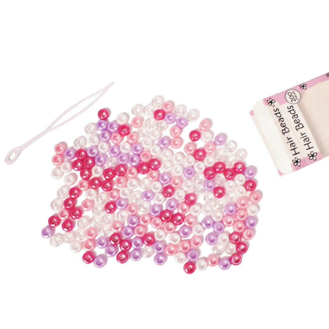 Pink Holographic Hair Beads – The Barrette Box