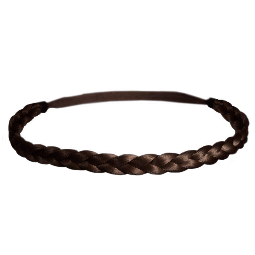  Braid Headband For Women Chunky Braided Hair Band Plaited  Headband Plaited Braids Braided Headband Elastic Stretch Wide Synthetic  Hairpiece (Large-five strands braided, deep brown) : Beauty & Personal Care